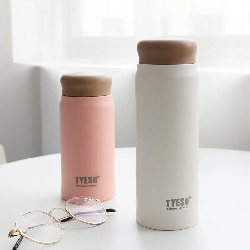 Korean Version of The Frosted Water Cup Female Thermos Cute Student Simple Mug Portable Thermos