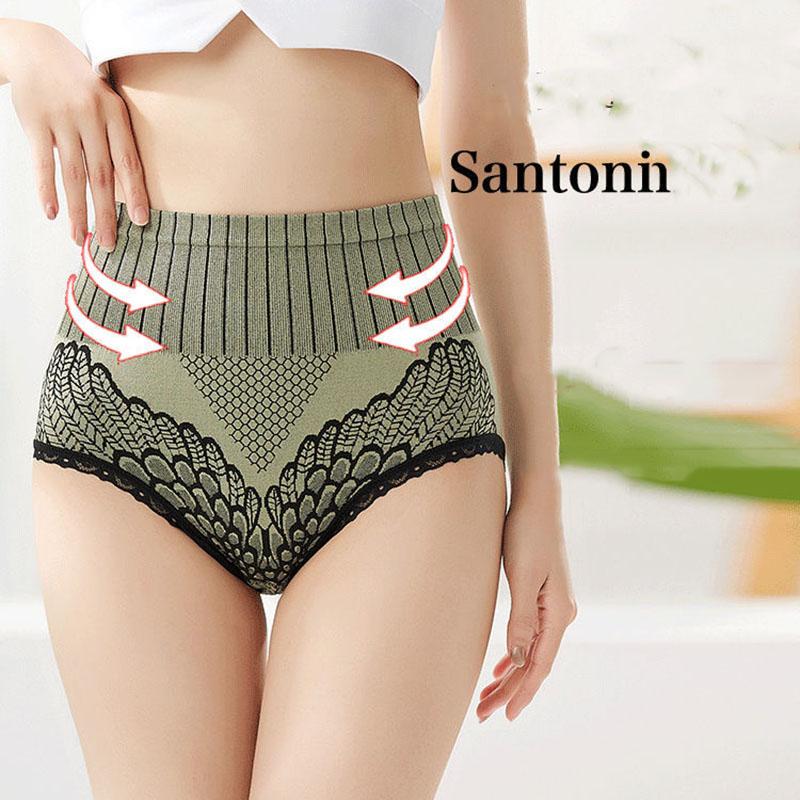 Four-pack Hips Abdomen  Women's Panties High Waist Slim Belly Body Shaping Body Pants Women's Cotton Crotch Student Korean Antibacterial Underwear