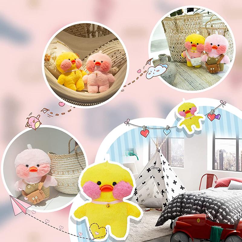 Little Duck Stuffed Animal Toy Soft Plush Toy for Kids Girls DIY Hugglable Plush Stuffed Toy with Cute Hat and Costume Best Gifts for Christmas (30cm)