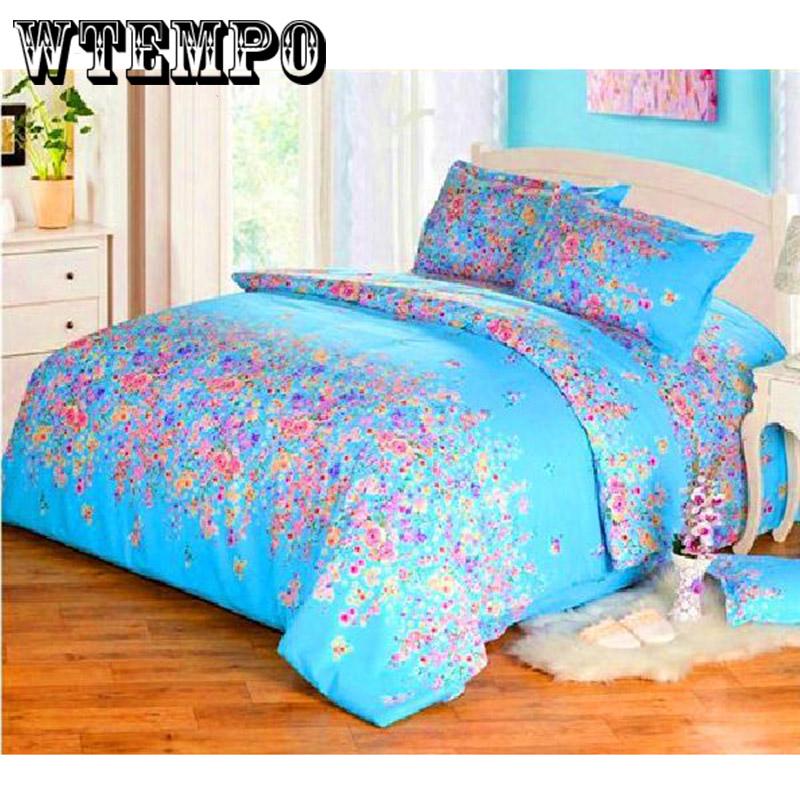 Brand Soft Cotton Printed Quilt Cover Four-piece Bedroom Home Comfort Bedding Set