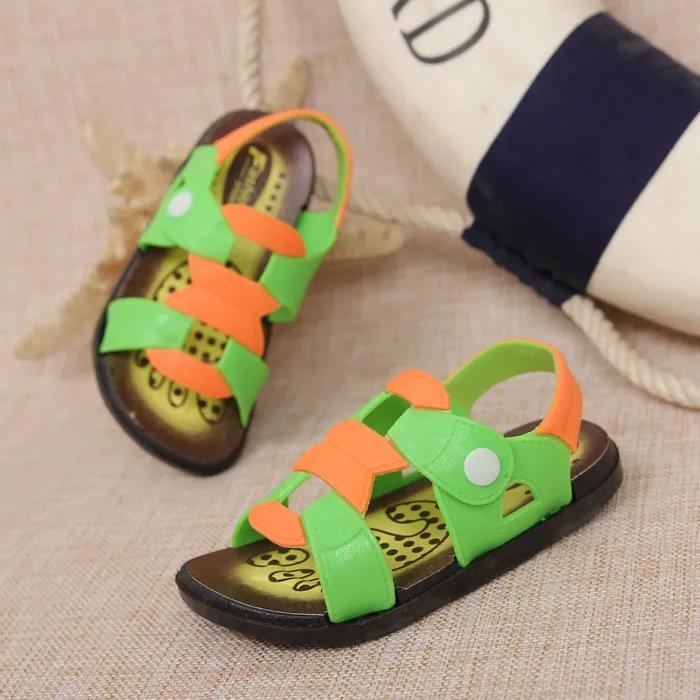 Children's Summer Shoes Non Slip Flat Colorful Casual Sandals Little Boys' Soft Sole Light Outdoor Beach Sandals