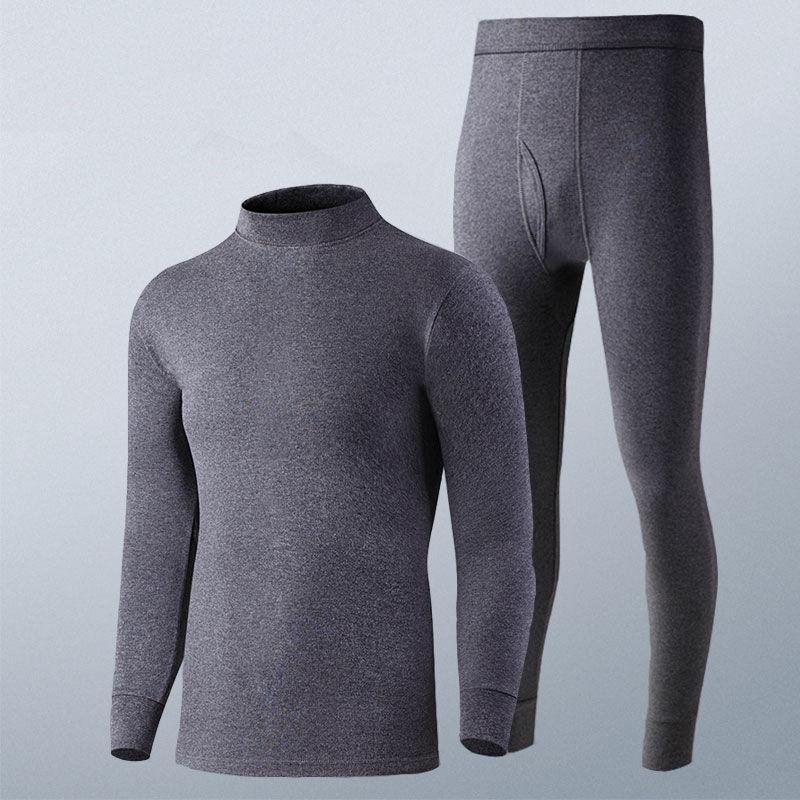 Men Winter Thermal Underwear Male Autumn Clothes Tight Suit Thicken Windproof Long Sleeve High Elasticity Slim Wearable Versatile Spring Pajamas