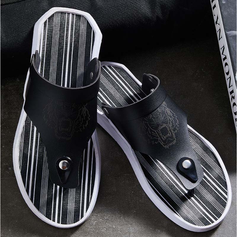 Flip-flop Sandals Men's Korean Style Trendy Beach Shoes Flip-flop Sandals Summer Men's Sandals Wear Non-slip Slippers