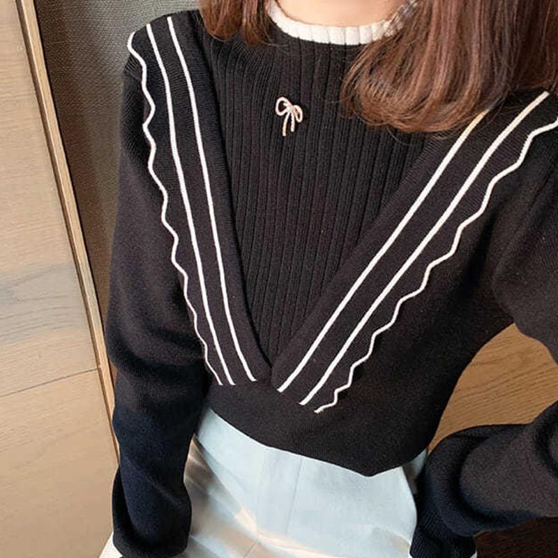 Autumn Winter  Women Fashion Sweater Casual Knitting Sweater Half Turtleneck Pullovers Slim-fit Casual Long Sleeve Sweater