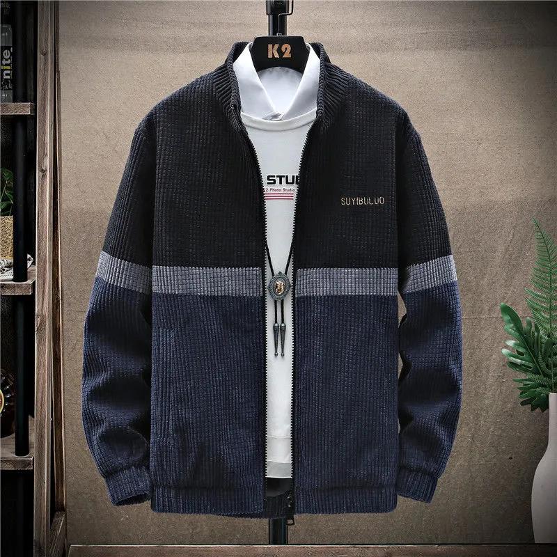 Corduroy Men's Jacket Autumn and Winter Trend Loose and Handsome All-match Coat