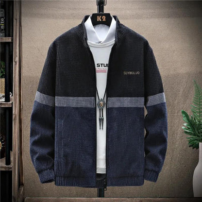 Corduroy Men's Jacket Autumn and Winter Trend Loose and Handsome All-match Coat