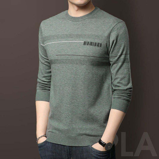 Men's Wool Sweater Spring Autumn 2021 Thin Round Neck Men's Sweater Pullover