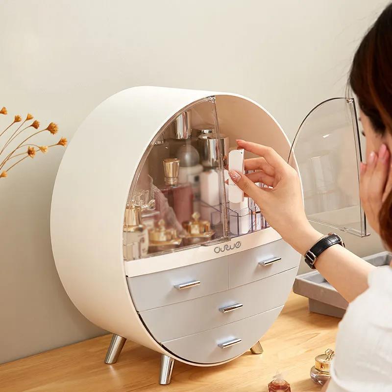 Home Fashion Drawer Makeup Storage Box Bathroom Brush Lipstick Holder Desktop Acrylic Jewelry Cosmetic Skin Care Organizer Rack