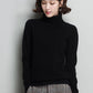 Autumn and Winter Loose Wild Cardigan Half High Neck Large Size Knitted Sweater Solid Color Comfortable Female Bottoming Shirt