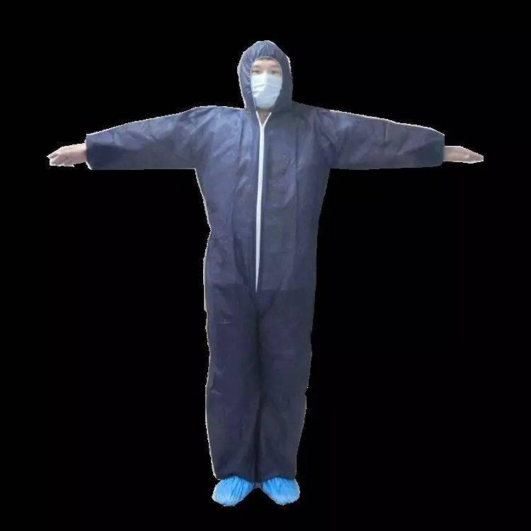 Disposable protective clothing safety and protective non-woven thick workwear dustproof jumpsuit