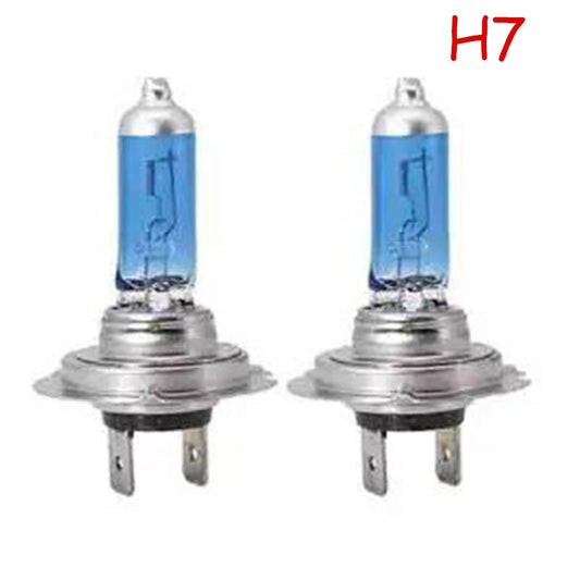 2pcs Car Front Headlight Distance Car Bulb H4 H7 Spotlight 5500K 12V100W Halogen Lamp H1 H3 Super Bright White Light Golden Light