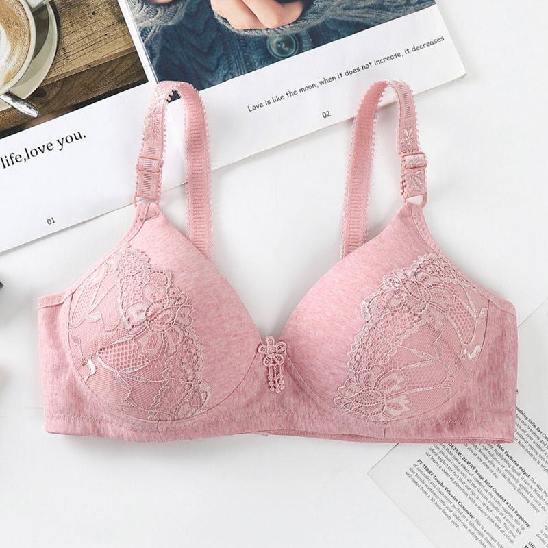 Bra Mother No Steel Ring Gather Underwear Breathable Anti-sagging Middle-aged Large Size Adjustment Bra