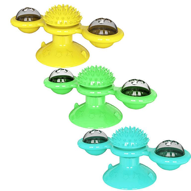 Rotating Cat Windmill Double Ball Turntable Cat Scratching Hair Artifact Cat Toy Pet Supplies