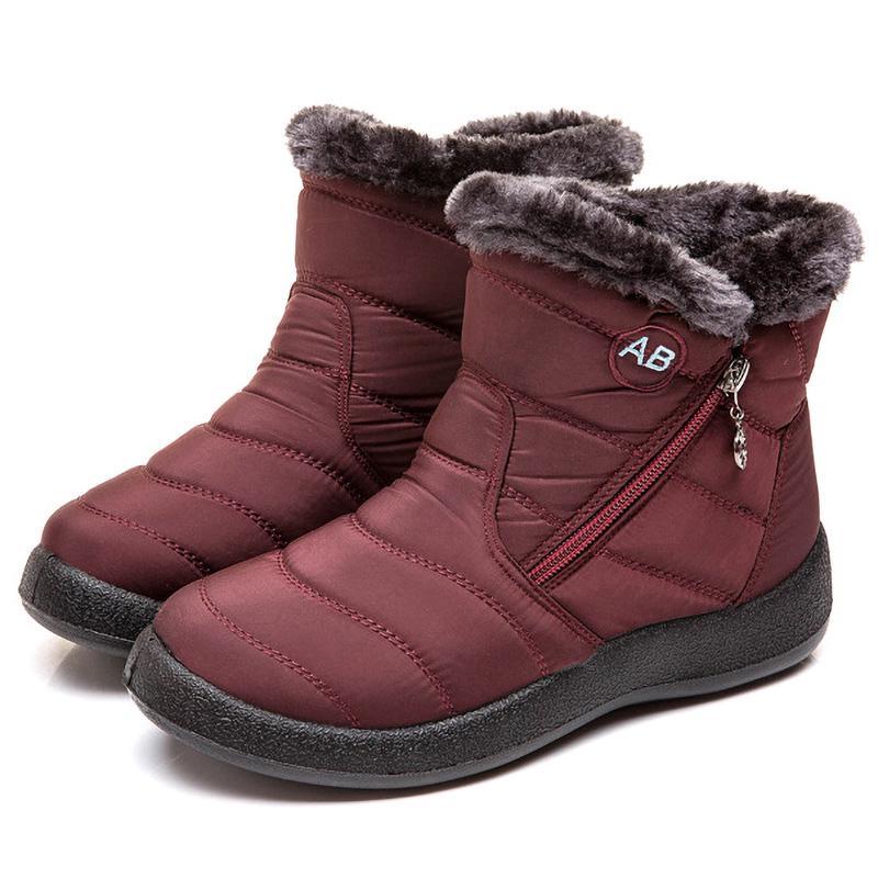 High Quality Winter Boots Women's Boots Mother Shoes Waterproof Non-slip Ankle Boots Women Rain Warm Fur Foot Casual Cotton Shoes