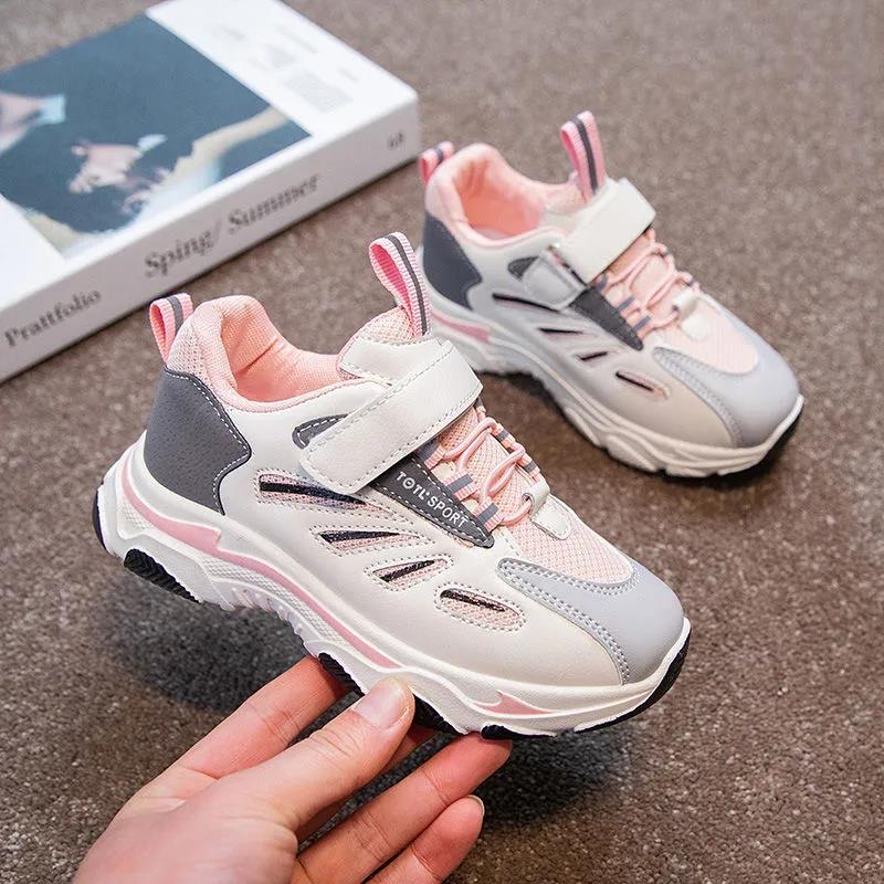 New Arrival Popular Style Children Casual Shoes Mesh Sneakers Boys & Girls Flat Child Running Shoes Light Fast