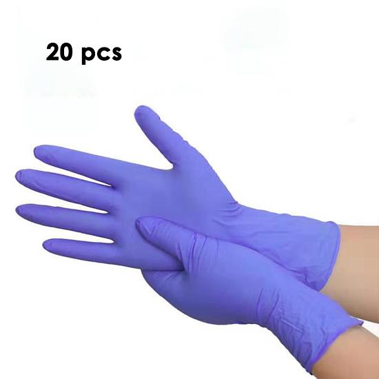 20/100 Pcs Disposable Multicolor Nitrile Gloves Dish Washing Anti Dirty Oil Protective Women Men