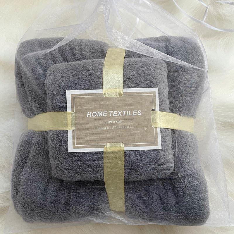 Bath Towel Soft Large Towel Set Thickened Chest Wrapped Pure Cotton Absorbent Soft Bath Quick-drying Coral Fleece Fabric Skin-friendly and Soft