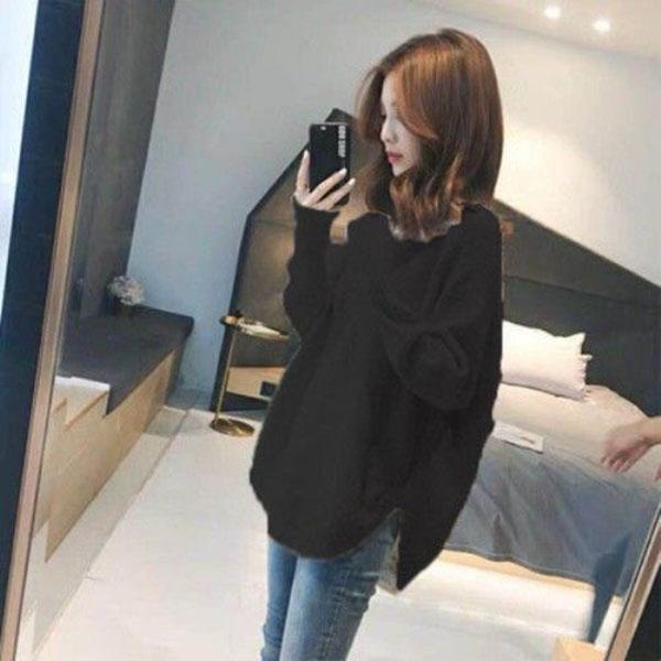 Autumn and Winter Pullover Sweater Loose Fashion Bottoming Shirt European and American Style Women's Blouse