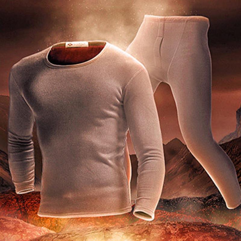 Men's Thermal Underwear Thickened Plus Velvet Youth Cotton Super Soft Warm Suit Qiuyi Long Trousers