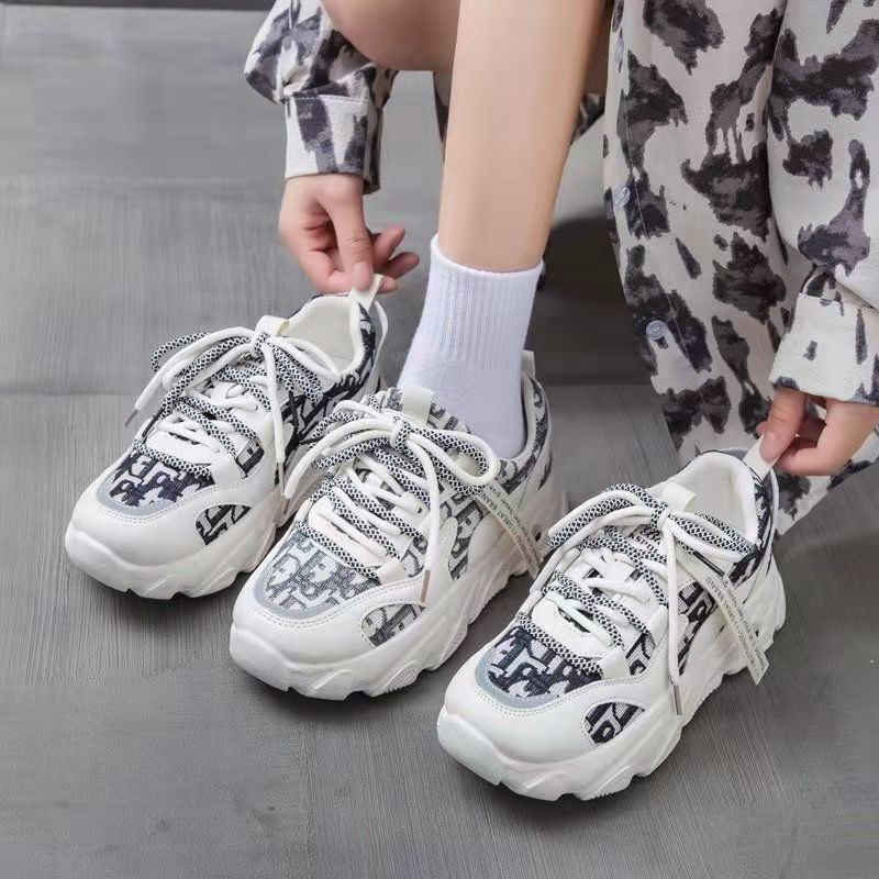 Women's Sneakers Spring Student All-match Mesh Shoes Korean Version Ins Casual Dad Shoes