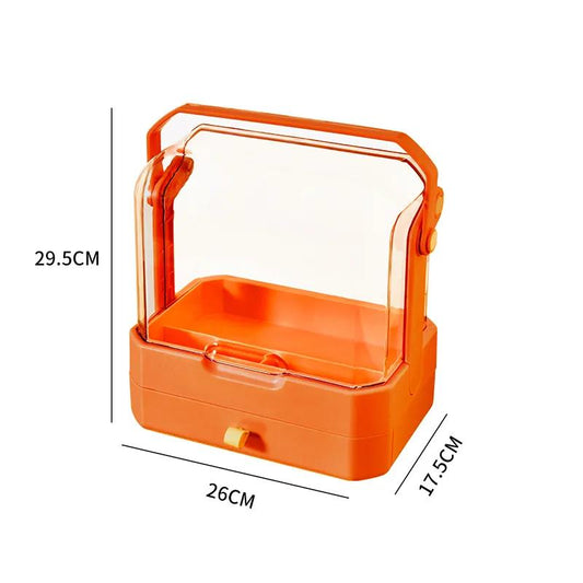 Large Capacity Cosmetic Storage Box Makeup Drawer Organizer Jewelry Nail Polish Makeup Container Desktop Sundries Storage Box