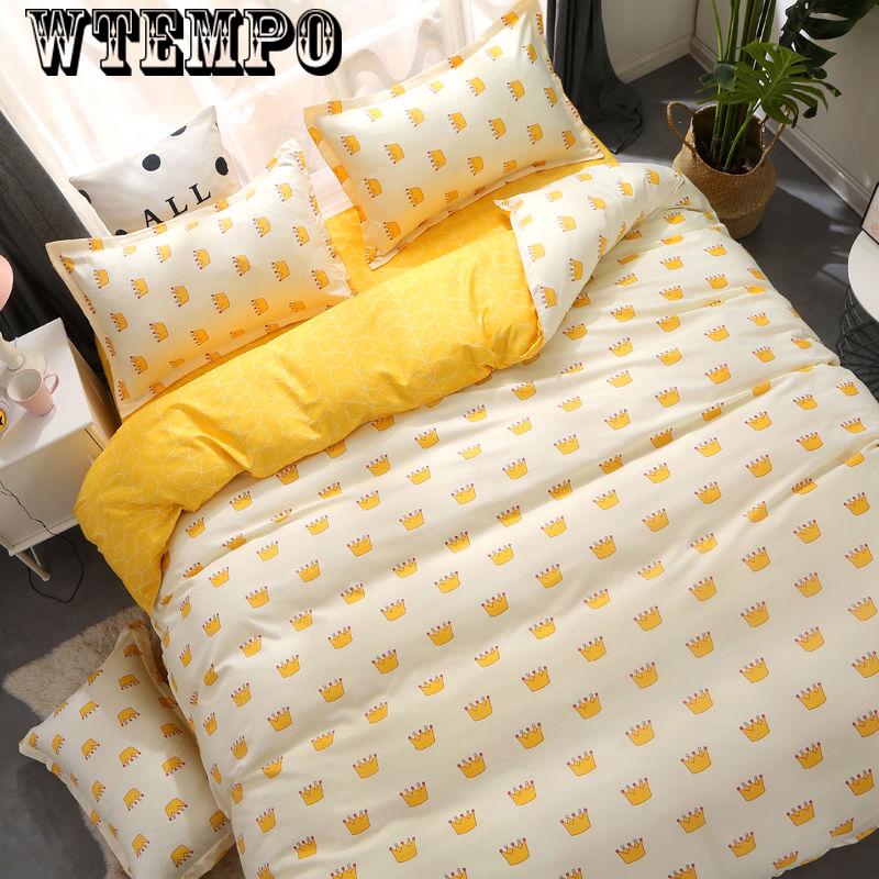 Sheet Pillowcases Bedclothes 4pcs Bedding Set Queen Size Duvet Cover Bed Set