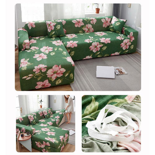 Floral Printed Slipcovers Stretch Plaid Sofa Covers Living Room Elastic Couch Chair Cover Sofa Towel Home Decor