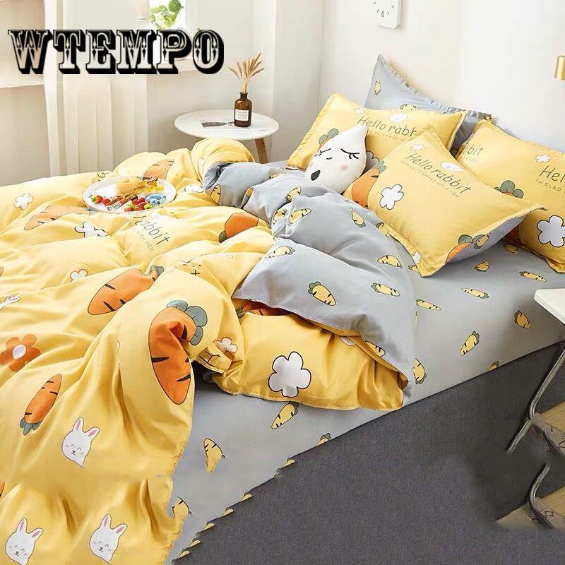 Bedding Set Print Set Lifelike Bedclothes with Pillowcase Bed Set Home Textiles