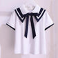 Girls' Uniform Set Summer Children's Clothing Children's School Uniforms Navy College Wind Pleated Skirt Two-piece