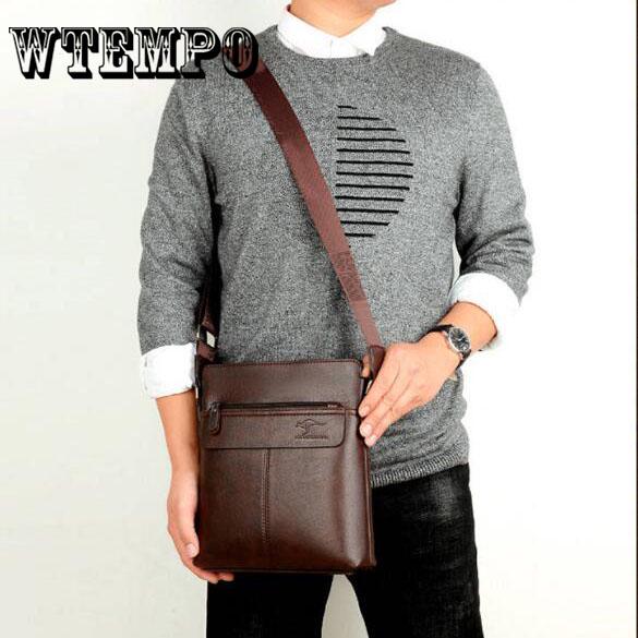 Fashion PU Leather Men's Messenger Bags Office Briefcase Bag Shoulder Bag Handbag