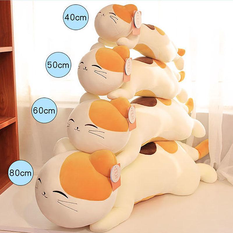 Lovely Cat Pillow Kids Sleeping Doll Kitten Doll Cushion Cute Children Plush Toys Bed Doll Special Kids Gifts