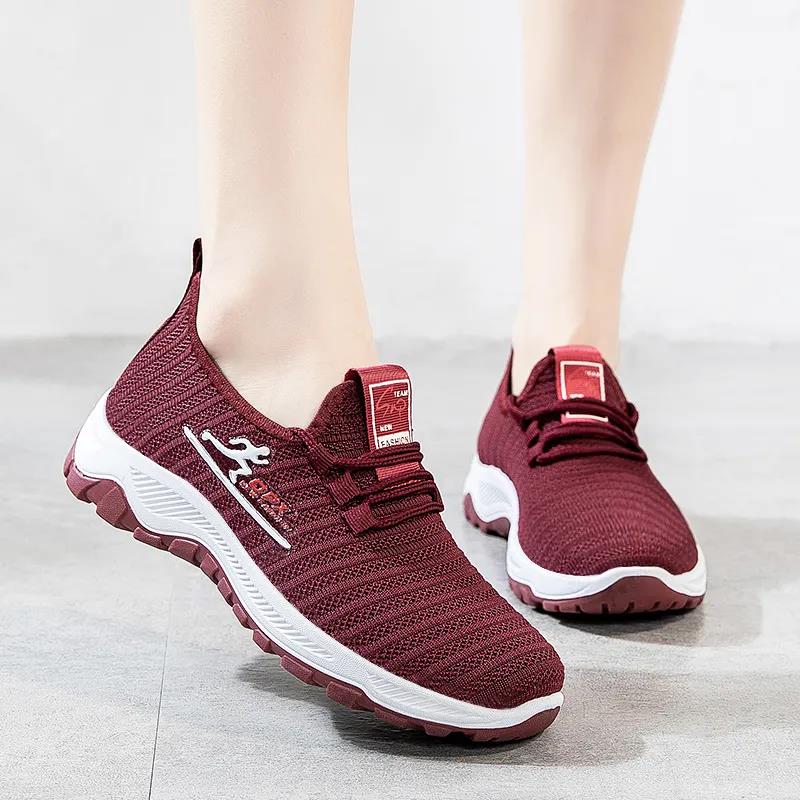 Spring and Summer Breathable Shoes Women's All-match Casual Shoes Wear-resistant Sports Shoes