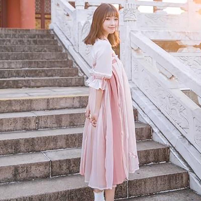 Spring and Summer Models of Improved Hanfu Women's Embroidery Full Chest Skirt Long Skirt Cute Everyday Chinese Elements Full Chest Skirt