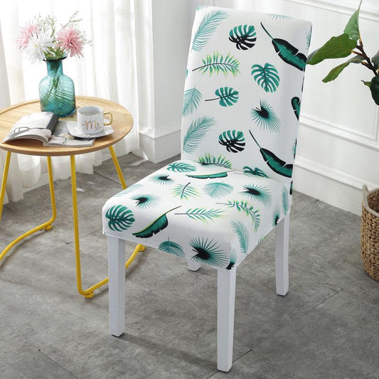 Chair Cover Printing Dining Chair Slipcover Modern Removable Anti-dirty Kitchen Seat Case basen