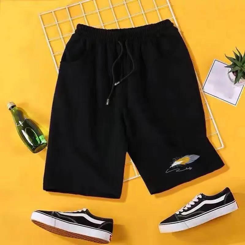 Summer Cartoon Printed Casual Shorts Student Straight Loose Breathable Sports Shorts Men's Beach Pants