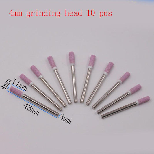 18 Style 10 Pcs 3mm Emery Grinding Head Set Grinding Wheel Grinding Head Mini Electric Grinding Grinding Head