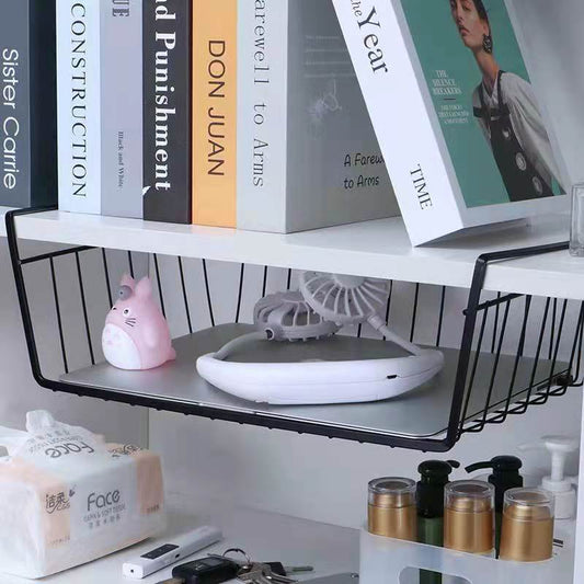 Bedroom Bedside Hanging Basket Desk Organizing Shelf Kitchen Cabinet Partition Wardrobe Storage Box Family Organizer Snack Storage Basket