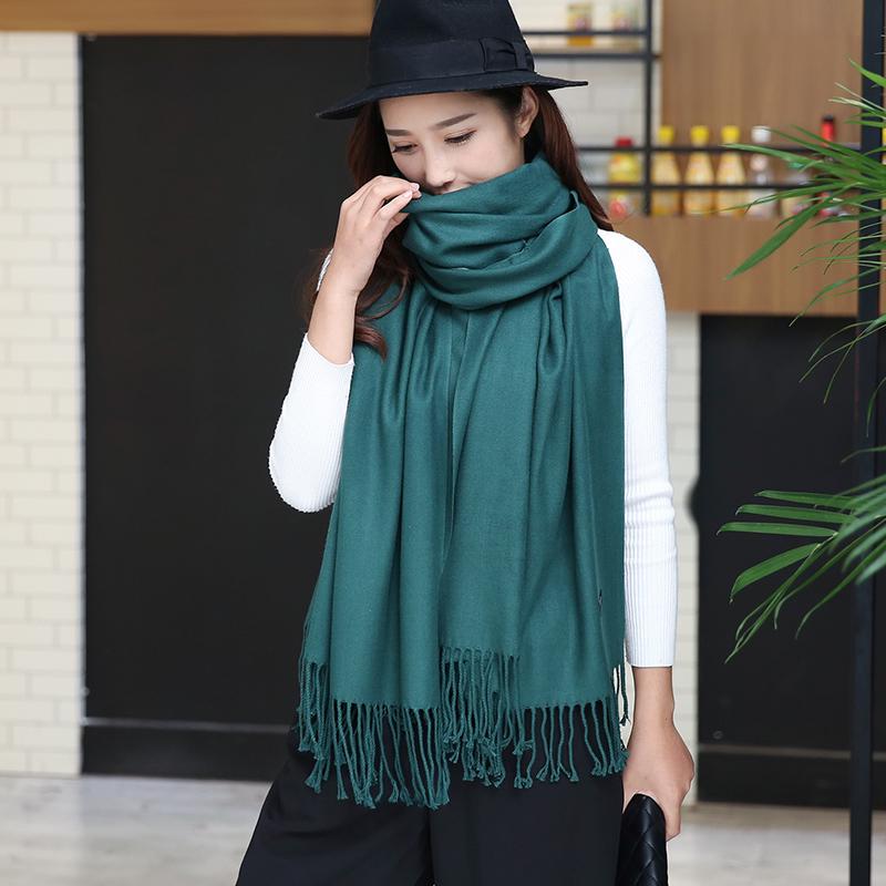 Women Scarf Cashmere Scarves Ladies Thicken Shawl Wrap Autumn Winter Pashmina Unisex Scarf