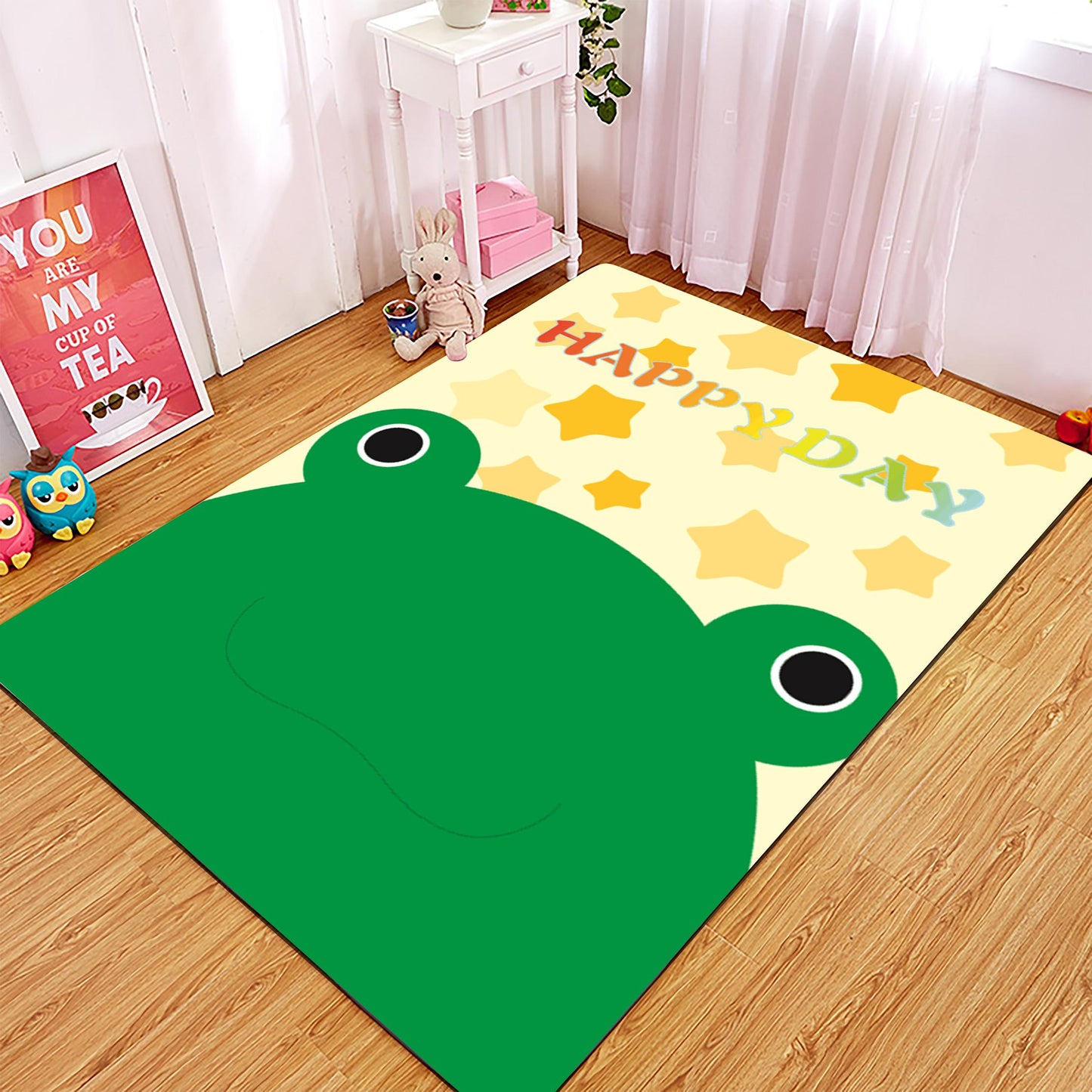 Cartoon cow giraffe carpets Children's Rug Cute Animal Baby Play Mats Kids Crawl Carpets