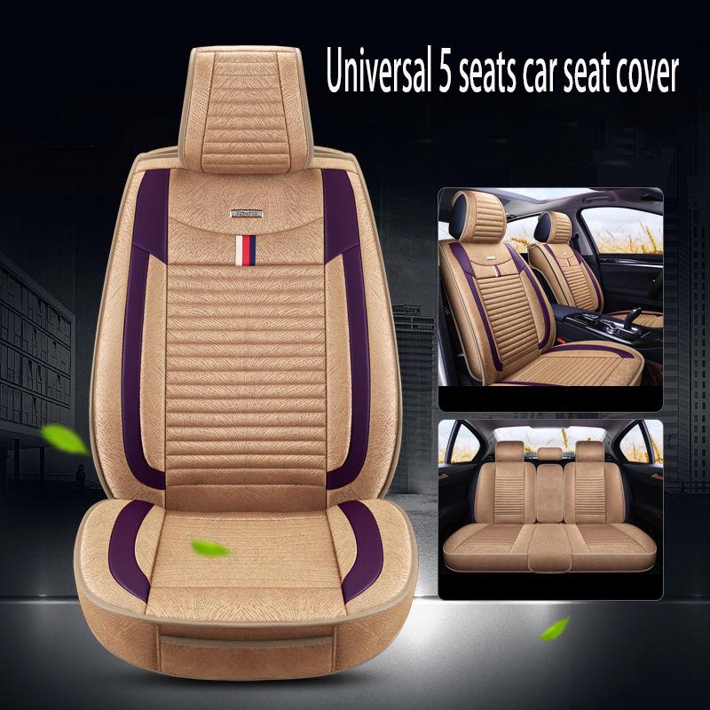 Car seat cover Waterproof Car Seat Cover Universal 5 set Auto Seat Cushion Leather 5 seats Universal