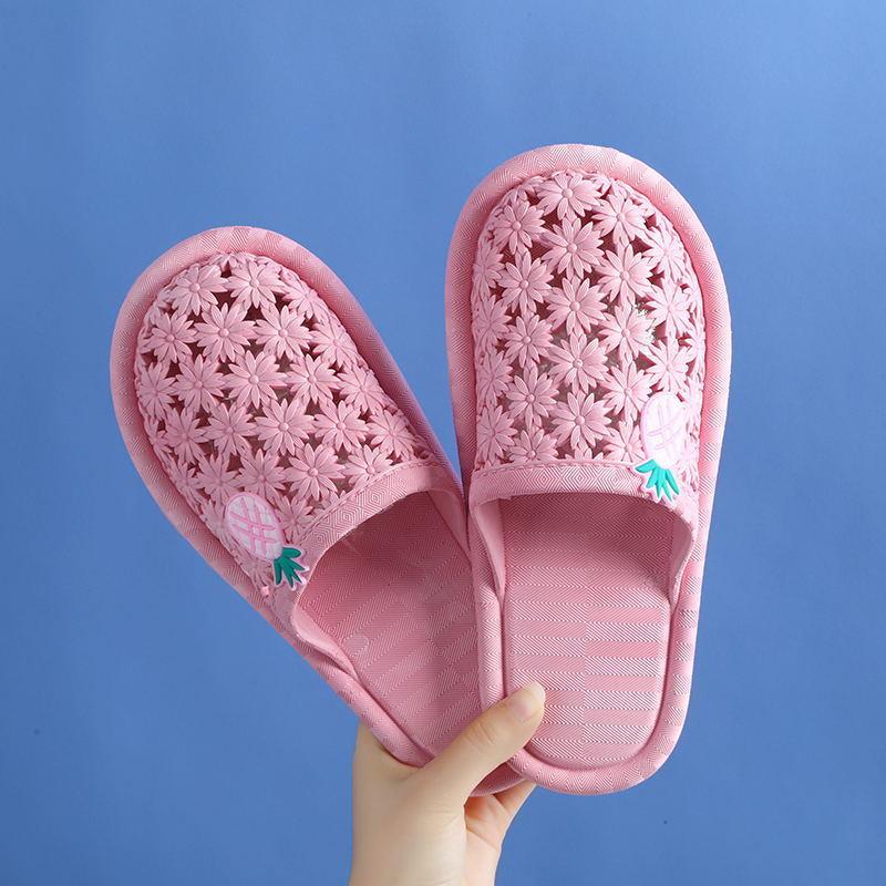 Sandals and Slippers Women Non-slip Wear-resistant Bathroom Leaking Slippers Indoor and Outdoor Home Thickening One-step Slippers for Men and Women