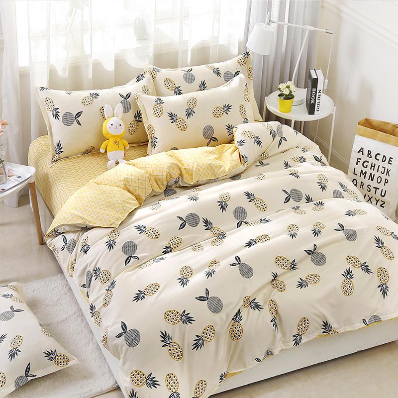 Simple Style New Bedding Set 3pcs/4pcs Children Printing Duvet Cover Set