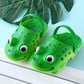 Cartoon Frog Slippers Parent-child Children's Soft Bottom Shoes Boys and Girls Baby Home Non-slip Slippers Flip Flops Cute Funny Shoes