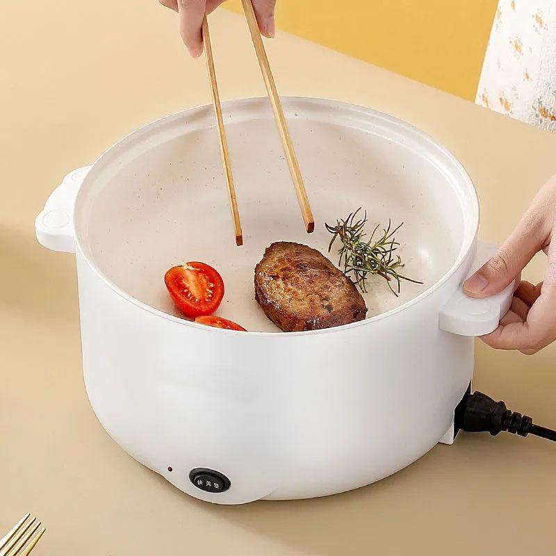 Electric Cooker Household Dormitory Pot Multifunctional Integrated Electric Wok Electric Skillet Cooking Electric Cooker Non-stick Pan