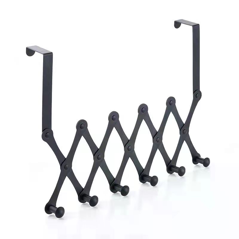 4-6 Hooks Flexible Back Door Hanger Rack Bathroom Kitchen Organizer Hooks Home Storage Rack Holder