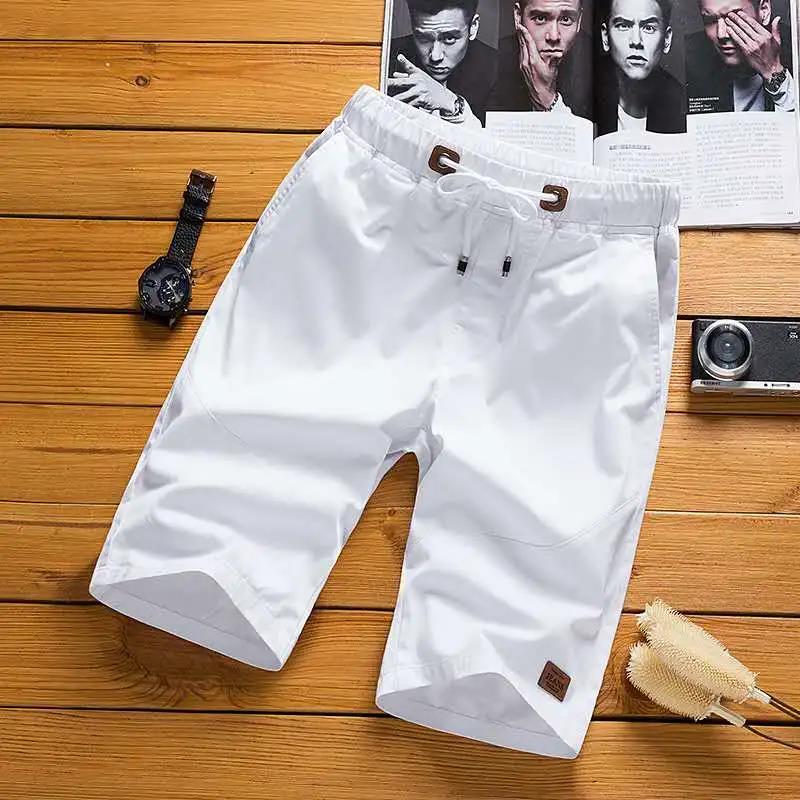 Casual Shorts Men's Summer Slim Cotton Shorts Trendy Beach Sports Shorts