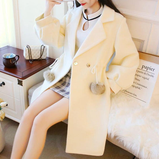 Women Wool Coat Women Long Woolen Coats Winter Coat Woolen Overcoat 2019 Wool Jackets Trench Coat