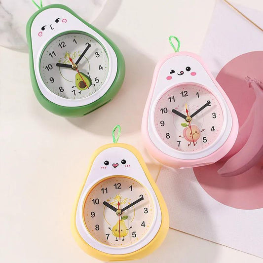 Creative Fruit Small Alarm Clock Student Dormitory Simple Children's Bedroom Bedside Wall Hanging Alarm Girl Cute