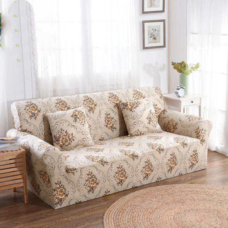 Elastic Sofa Cover for Living Room Non-slip Stretch Couch Slipcover Couch Cover Sectional Sofa Cover Floral Universal Furniture Protector