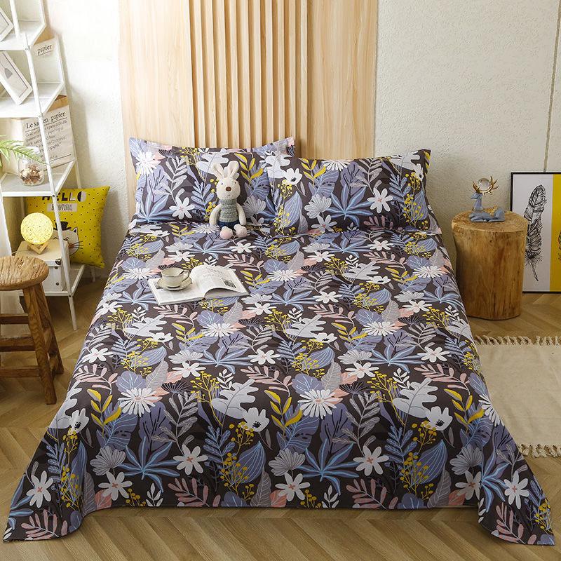 Twill Skin-friendly Bed Sheet Universal Student Dormitory Bed Linen Household Bedding